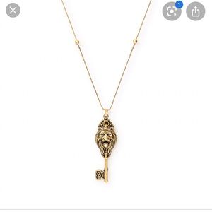 Alex and Ani lion key necklace